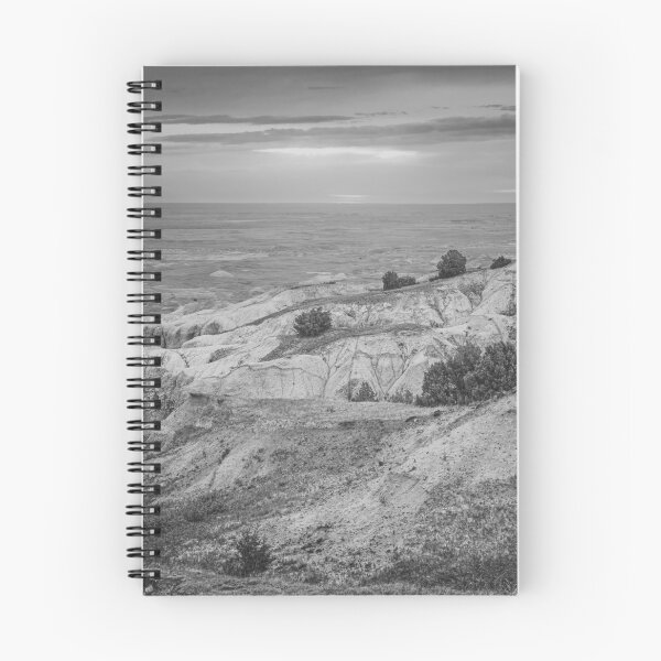 Item preview, Sunrise Over Rugged Hills Badlands National Park SD BW designed and sold by PhotoArt by Joan Carroll.