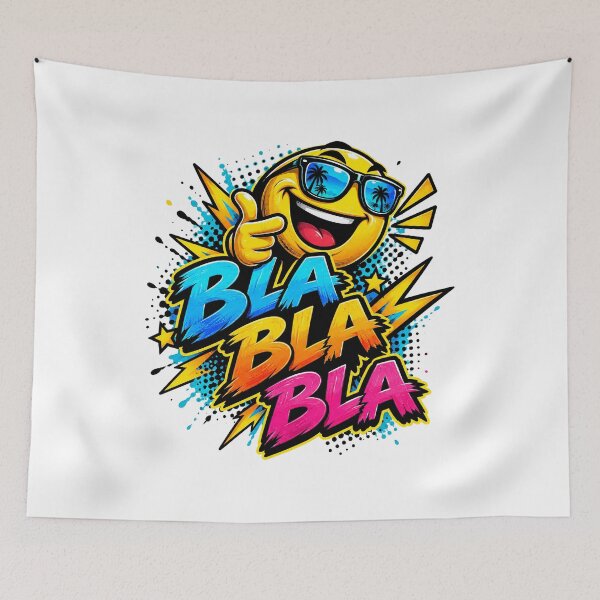 Item preview, Bla Bla Bla — Cool Summer Emoji Fun Design designed and sold by Jen.Lou.