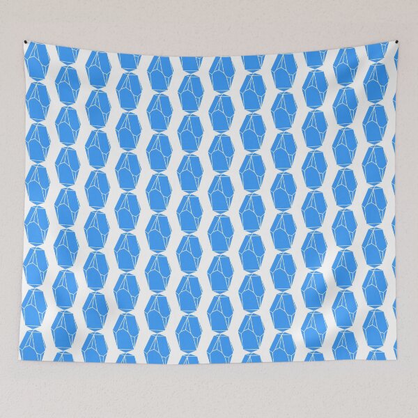 Item preview, Dazzling Blue Ice Cube Illustration with Vibrant Colors and Realistic Detail designed and sold by supunchamara.