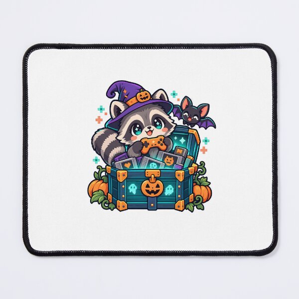 Item preview, Halloween Gamer Raccoon Treasure Chest designed and sold by calicito.