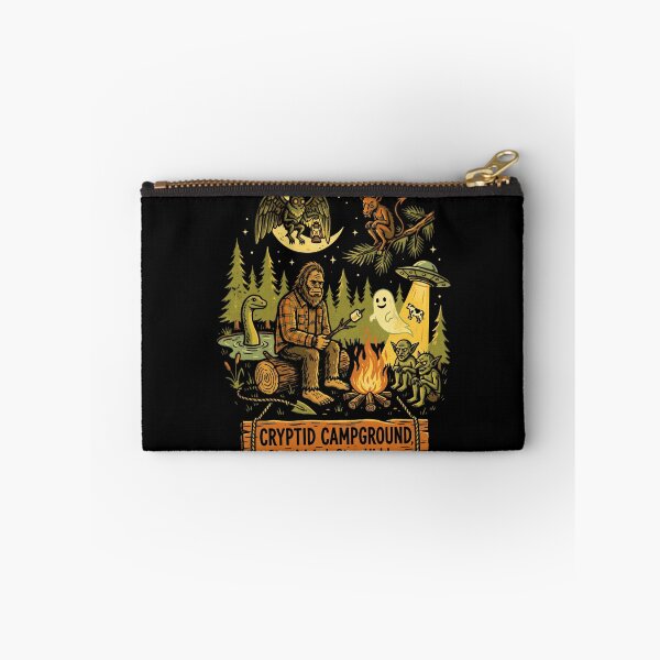 Item preview, Cryptid Campground Stay Weird Stay Hidden Cryptozoology Enthusiast Paranormal Mystery Seeker designed and sold by FolkGraphics.