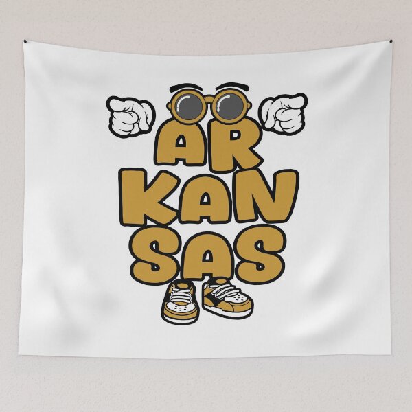 Item preview, ARKANSAS Vintage Cartoon Retro Comic designed and sold by NFTWords.