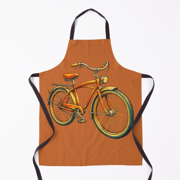 Item preview, Retro 1970s Bicycle Warm Gradient Art – Groovy Vintage Print designed and sold by MagicMakerPh.