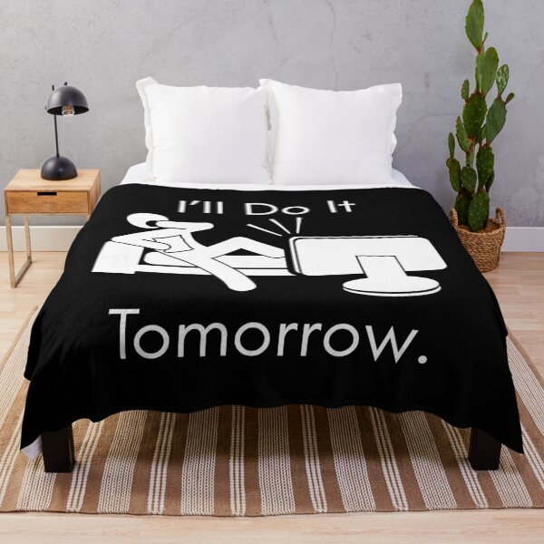 Artikelvorschau, Ich mach's morgen (Faulheitshumor) entworfen und verkauft von lovewhatyoudo.