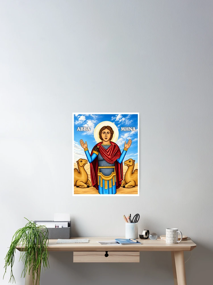 Imagen 2 de 3, Póster con la obra Santa Mina, diseñada y vendida por Rizkillinit.