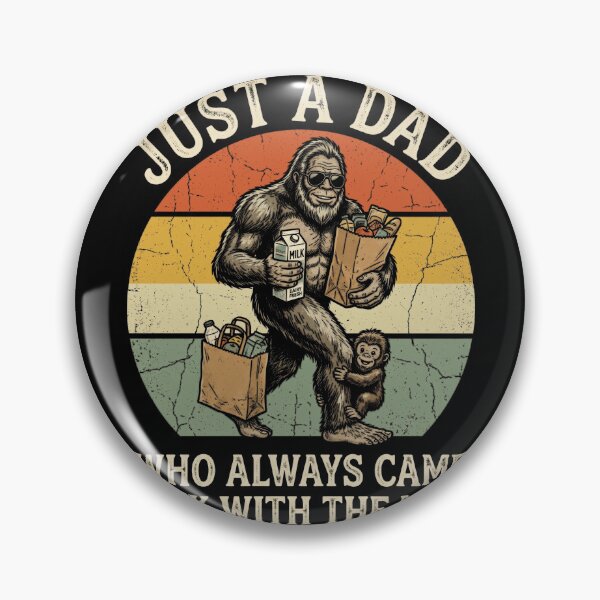 Item preview, Just A Dad Who Always Came Back With The Milk Bigfoot Father Parenting designed and sold by FolkGraphics.