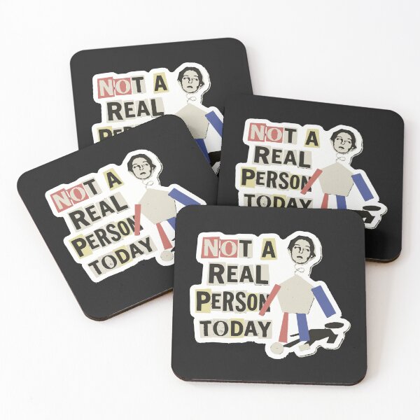 Item preview, "Not A Real Person Today" Funny Weirdcore Collage Dissociation designed and sold by Cipher & Soul.