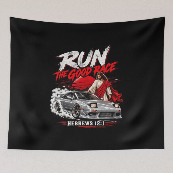 Item preview, Christian Car Art Run the Good Race designed and sold by anapldv.