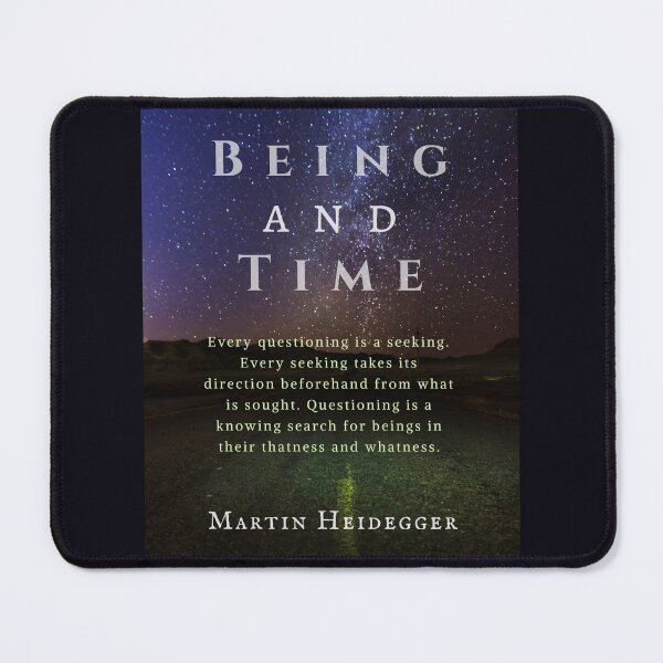 Item preview, Martin Heidegger quote: Every questioning is a seeking. Every seeking takes its direction beforehand from what is sought. Questioning is a knowing search for beings in their thatness and whatness. designed and sold by artbleed.