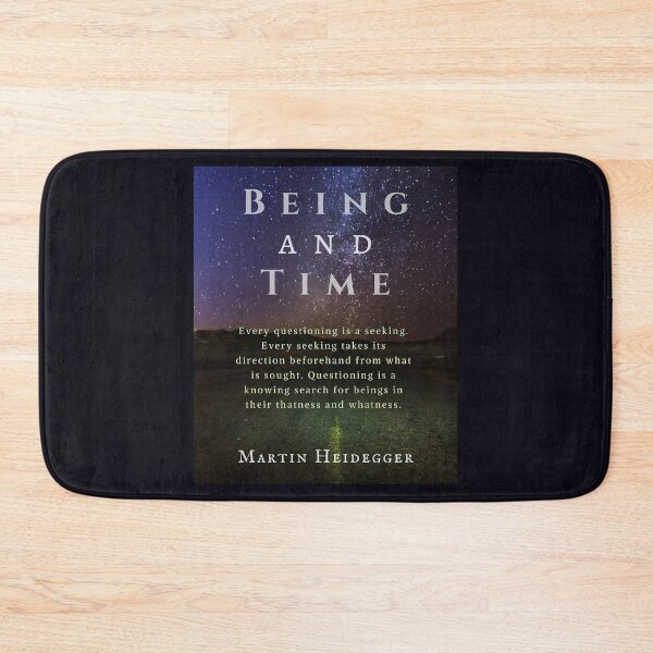 Item preview, Martin Heidegger quote: Every questioning is a seeking. Every seeking takes its direction beforehand from what is sought. Questioning is a knowing search for beings in their thatness and whatness. designed and sold by artbleed.