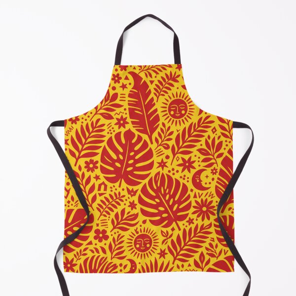 Item preview, Tropical leaves, sun and moon pattern designed and sold by CheeYeeAnn.