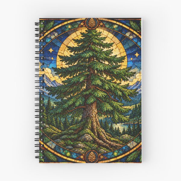 Item preview, Fir tree in stained glass style designed and sold by Kraftbaum.