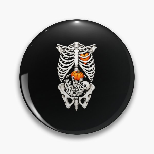Item preview, Halloween Pregnancy Skeleton with Pumpkin designed and sold by anapldv.