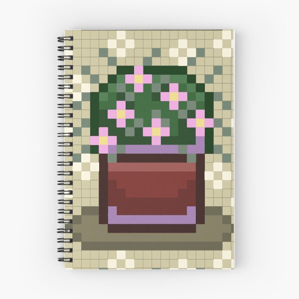 Aperçu de l'œuvre Pixelart d'Inktober - Cactus (avec fond) créée et vendue par Niceci.