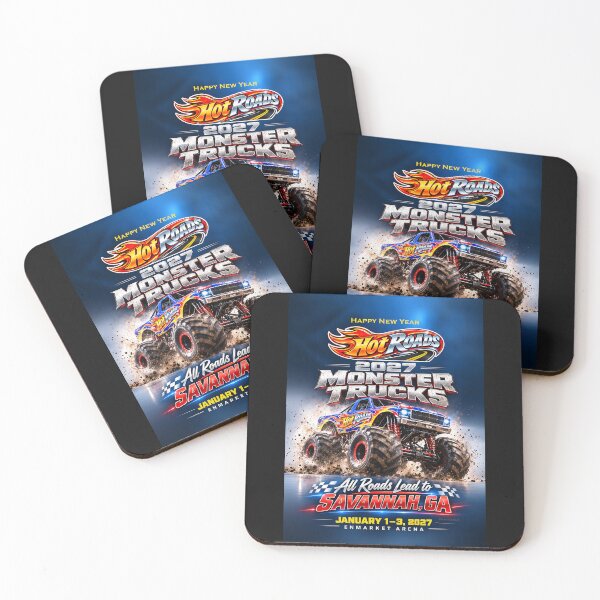 Item preview, 2027 MONSTER TRUCKS - January 1-3, 2027 - Savannah, Georgia - Happy New Year designed and sold by DBM Photo Art 1.