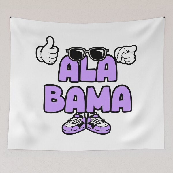 Item preview, ALABAMA Graffiti Retro Lettering designed and sold by NFTWords.