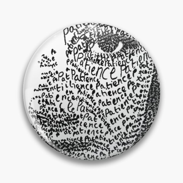 Item preview, Patience Typographic Face Portrait Art designed and sold by DKSH1234.