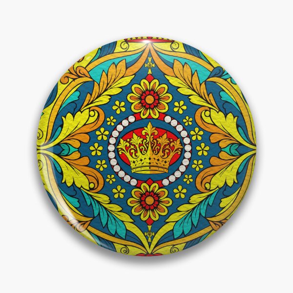 Artikelvorschau, Vintage-Blumenkrone, dekoratives Ornament, Kunstmuster entworfen und verkauft von FemmePod.
