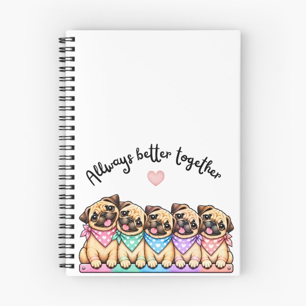 Item preview, Pug love - friendship designed and sold by Zeewind.