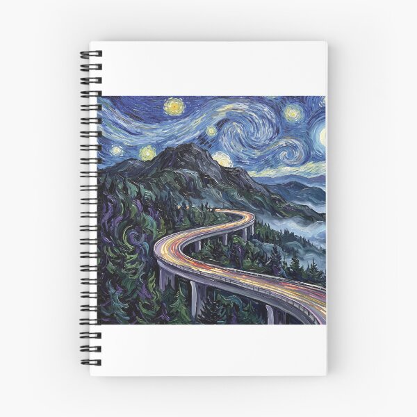 Item preview, Blue Ridge Parkway Starry Night Viaduct designed and sold by Bad-Decisions-Designs.