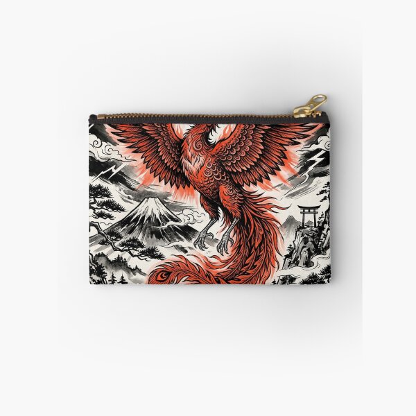 Item preview, Japanese Vermilion Bird Phoenix Art - Realistic Raptor Style designed and sold by iris-festival.
