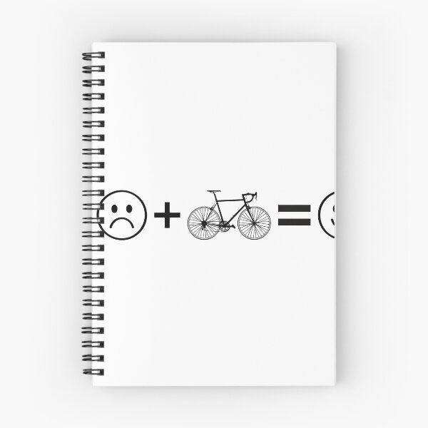 Item preview, Sad + Bicycle = Happy | Funny Cycling Quote | Minimalist Cyclist Graphic designed and sold by collectees1.