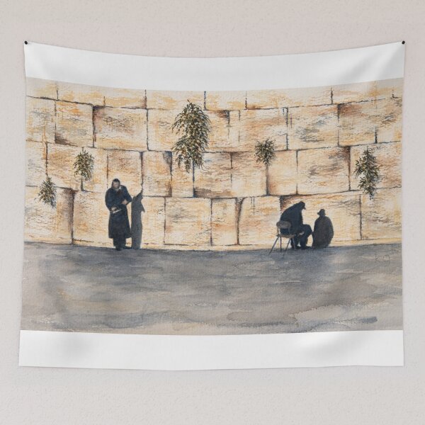 Item preview, Watercolour painting of the western wall designed and sold by Karen Granoski.