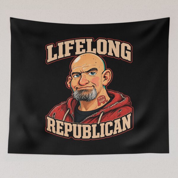 Item preview, Fake Democrat Fetterman Is Lifelong Republican Political Satire designed and sold by EthosWear.
