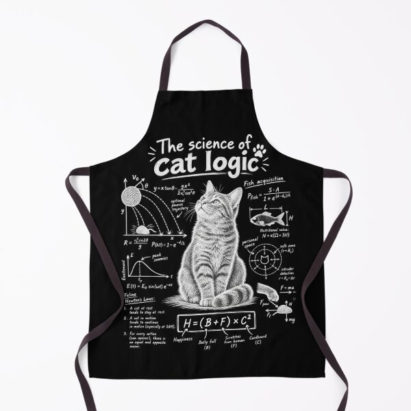 Item preview, The Science of Cat Logic Equations Physics Humor designed and sold by bootycatclube.
