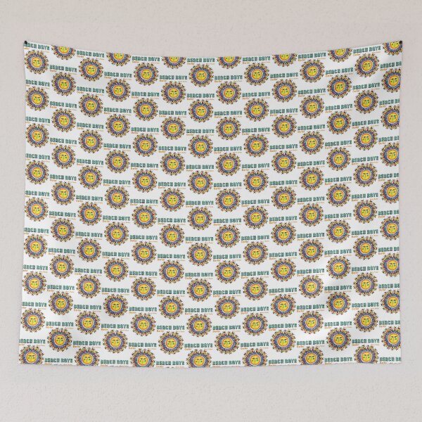 Item preview, Abstract Psychedelic Sun with Smiley Face Summer Vibes Design designed and sold by lucianking.