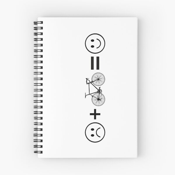 Item preview, Sad + Bicycle = Happy | Funny Cycling Quote | Minimalist Cyclist Graphic designed and sold by collectees1.