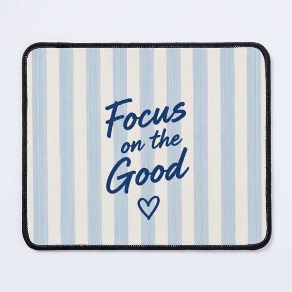 Item preview, Focus On The Good Blue Stripes designed and sold by AurelleDesign.