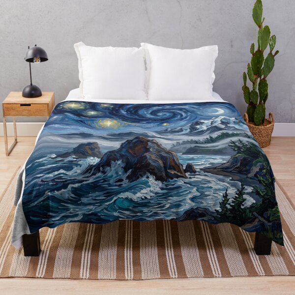 Item preview, Olympic National Park Starry Night Coast designed and sold by Bad-Decisions-Designs.