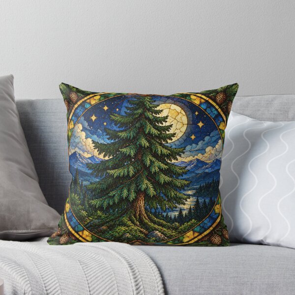 Item preview, Spruce in stained glass style designed and sold by Kraftbaum.