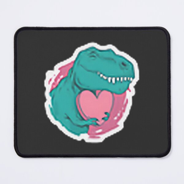 Item preview, Lovey Dovey T Rex Cute Dinosaur Illustration for Romantic Gifts and Fun Apparel designed and sold by MoGo2020.