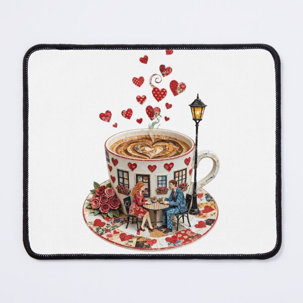 Item preview, Romantic Coffee Cup Couple designed and sold by Emamohamed.