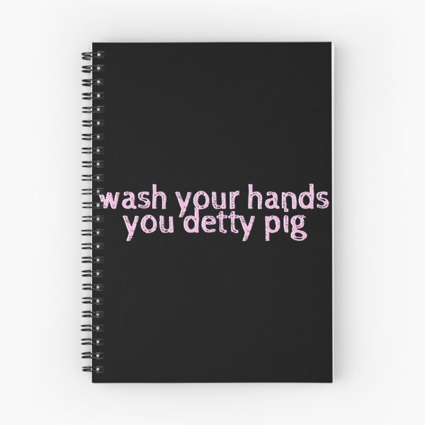 Item preview, Funny Wash Your Hands Detty Pig Hygiene Reminder Design designed and sold by mikeesther.