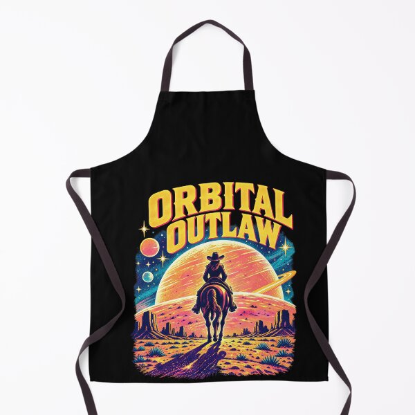Item preview, Funny Orbital Outlaw Cowgirl Space Art designed and sold by elderberry.