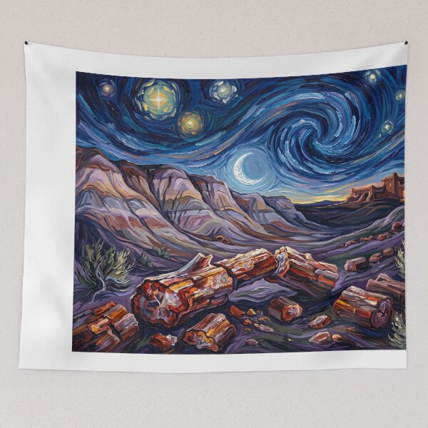 Artikelvorschau, Petrified Forest National Park Starry Night Adobe entworfen und verkauft von Bad-Decisions-Designs.
