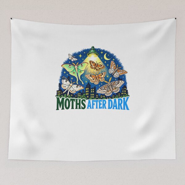 Item preview, Moths After Dark Nighttime Scene designed and sold by elderberry.
