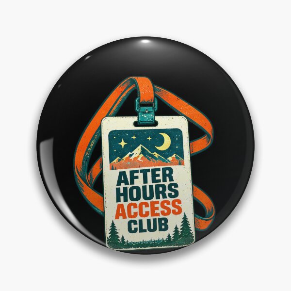 Item preview, Funny After Camping Hours Access Club Night Outdoor Art designed and sold by elderberry.