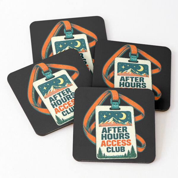 Item preview, Funny After Camping Hours Access Club Night Outdoor Art designed and sold by elderberry.