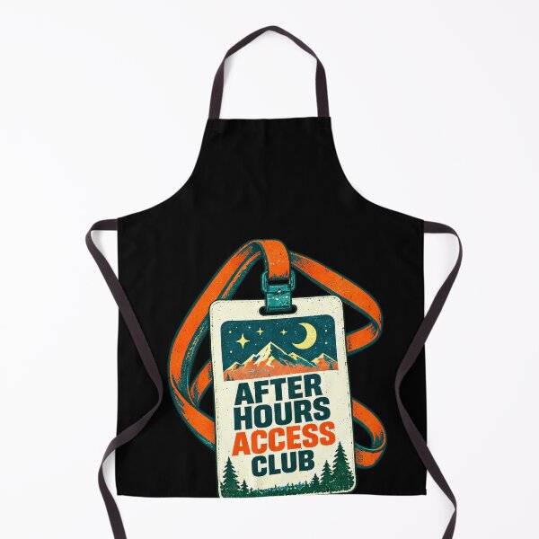 Item preview, Funny After Camping Hours Access Club Night Outdoor Art designed and sold by elderberry.
