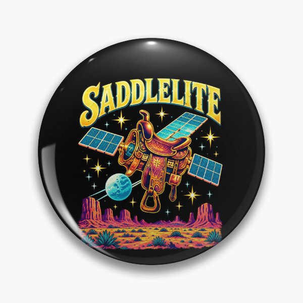 Item preview, Funny SADDLELITE Cowboy Saddle in Space Art designed and sold by elderberry.