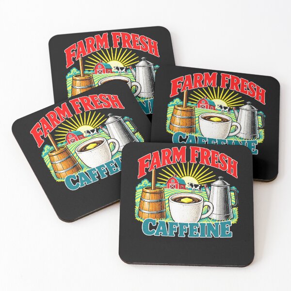 Item preview, Funny Farm Fresh Caffeine Butter Coffee Humor Art designed and sold by elderberry.