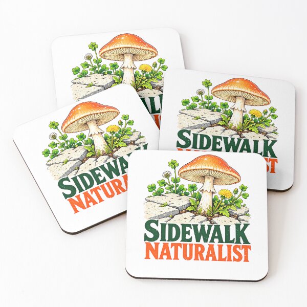 Item preview, Funny Sidewalk Naturalist Mushroom Wildflowers Art designed and sold by elderberry.