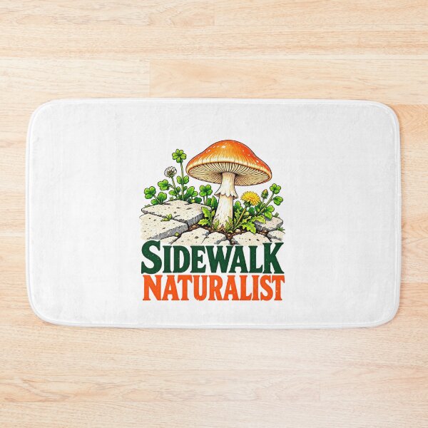 Item preview, Funny Sidewalk Naturalist Mushroom Wildflowers Art designed and sold by elderberry.