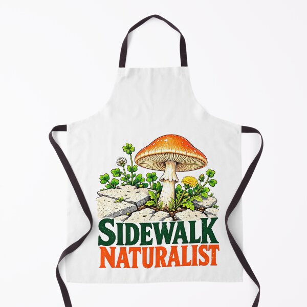 Item preview, Funny Sidewalk Naturalist Mushroom Wildflowers Art designed and sold by elderberry.