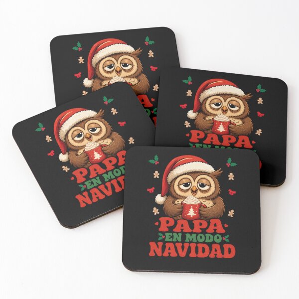 Item preview, Retro Papa En Modo Navidad Cute Holiday Owl designed and sold by Design Vibras.