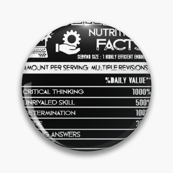 Item preview, Engineer Nutritional Facts Funny Design for Engineering Enthusiasts designed and sold by OneCuriousFox.